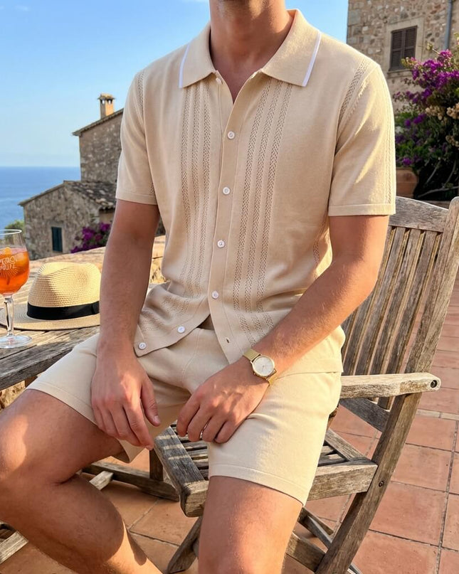 Men’s 2-Piece Shirt and Shorts Set