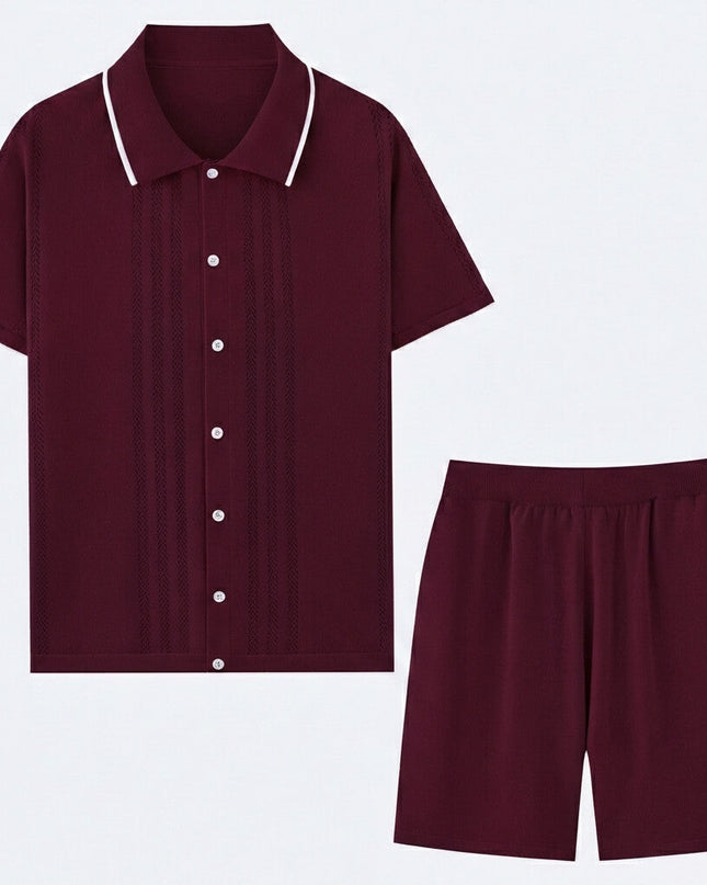 Men’s 2-Piece Shirt and Shorts Set