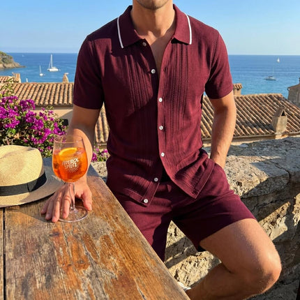 Men’s 2-Piece Shirt and Shorts Set