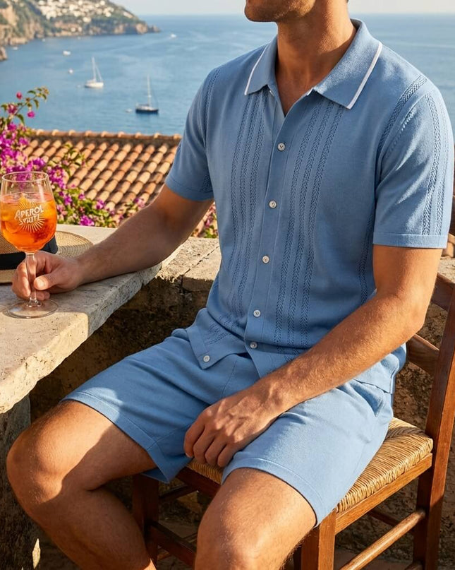 Men’s 2-Piece Shirt and Shorts Set