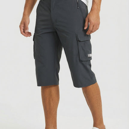 Men's Cargo Shorts Stretch Fabric Relaxed Fit Multiple Pockets Lightweight