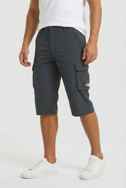 Men's Cargo Shorts Stretch Fabric Relaxed Fit Multiple Pockets Lightweight