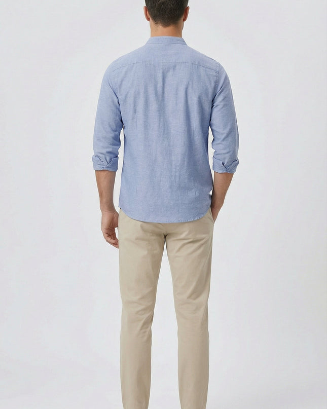 Men's Shirt Linen Relaxed Fit Lightweight Casual