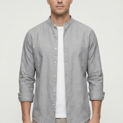 Men's Shirt Linen Relaxed Fit Lightweight Casual