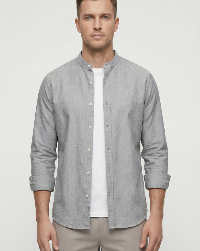 Men's Shirt Linen Relaxed Fit Lightweight Casual