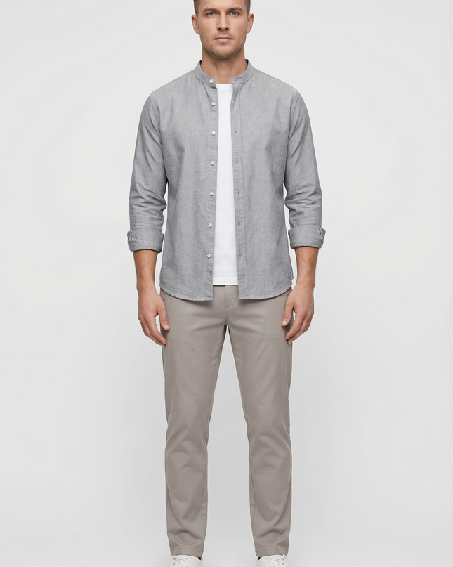 Men's Shirt Linen Relaxed Fit Lightweight Casual