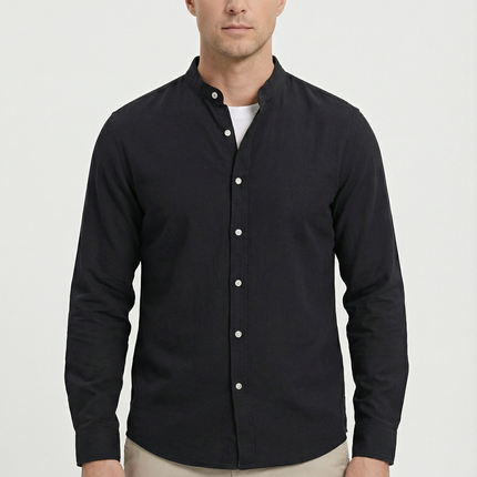 Men's Shirt Linen Relaxed Fit Lightweight Casual
