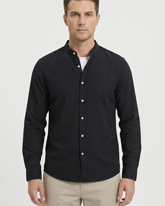 Men's Shirt Linen Relaxed Fit Lightweight Casual