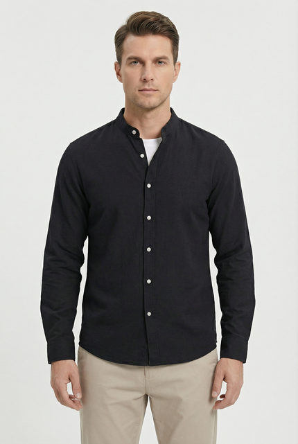 Men's Shirt Linen Relaxed Fit Lightweight Casual