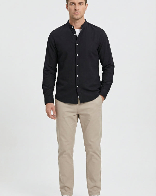 Men's Shirt Linen Relaxed Fit Lightweight Casual