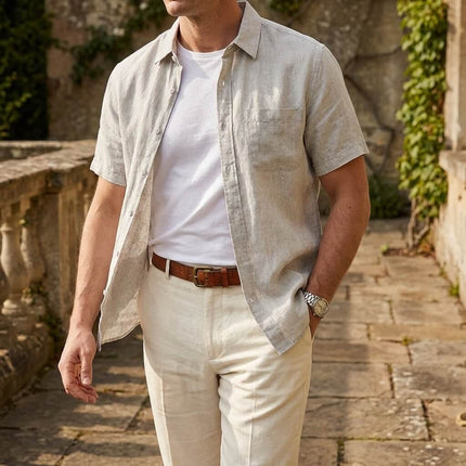 Men’s Short Sleeve Button-Up Shirt