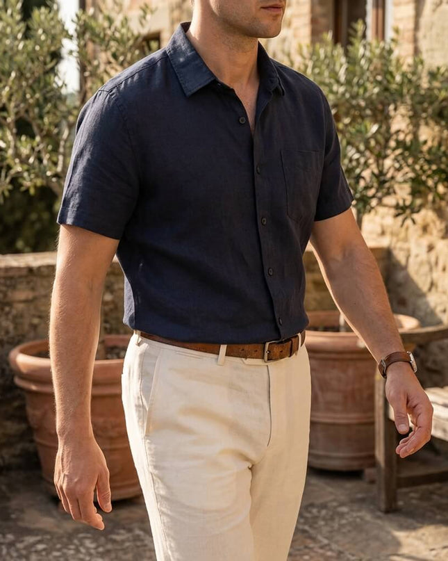 Men’s Short Sleeve Button-Up Shirt