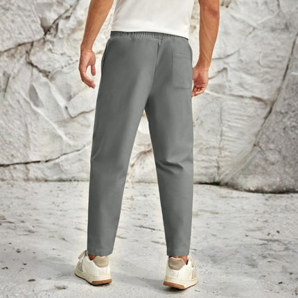 Men’s Tapered Pants with Front Crease
