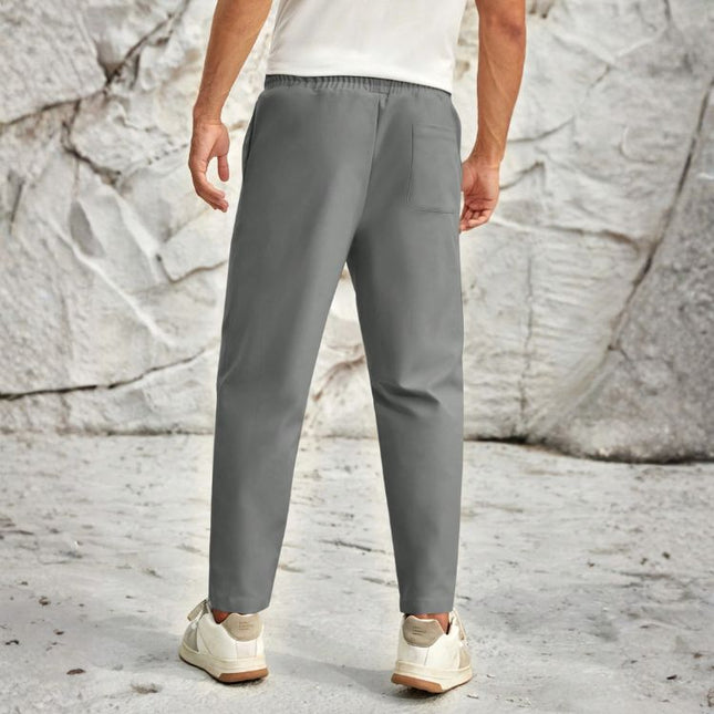 Men’s Tapered Pants with Front Crease