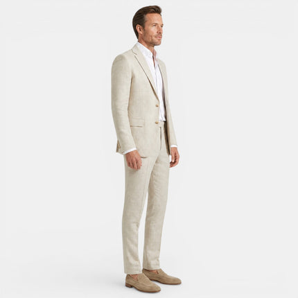 Men's Two-Piece Textured Weave Suit