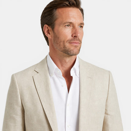 Men's Two-Piece Textured Weave Suit
