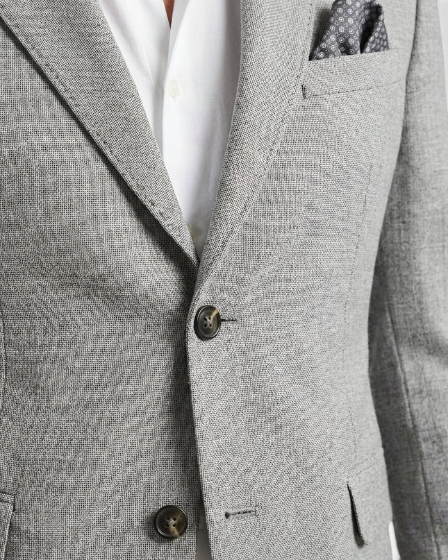 Men's Two-Piece Textured Weave Suit