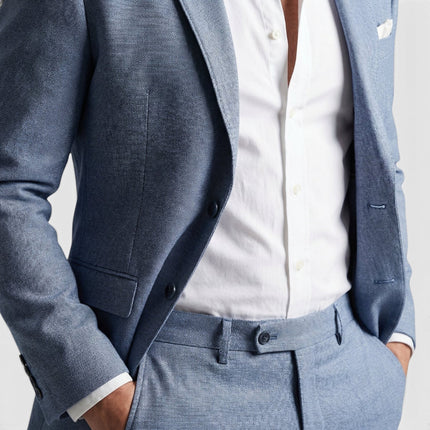 Men's Two-Piece Textured Weave Suit