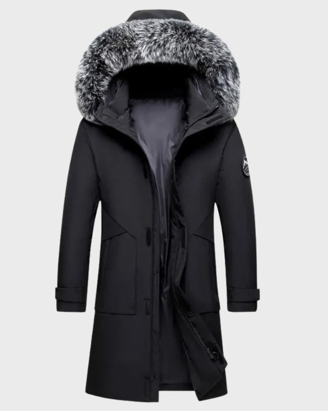 Marcus | Men's Winter Parka Jacket Waterproof Faux-Fur Hooded Long Coat