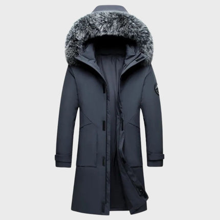 Marcus | Men's Winter Parka Jacket Waterproof Faux-Fur Hooded Long Coat