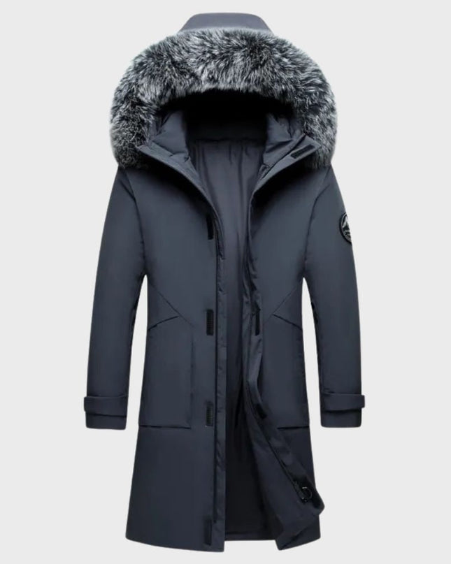 Marcus | Men's Winter Parka Jacket Waterproof Faux-Fur Hooded Long Coat