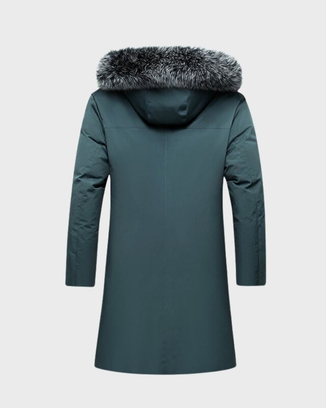 Marcus | Men's Winter Parka Jacket Waterproof Faux-Fur Hooded Long Coat
