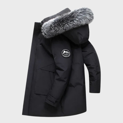 Marcus | Men's Winter Parka Jacket Waterproof Faux-Fur Hooded Long Coat