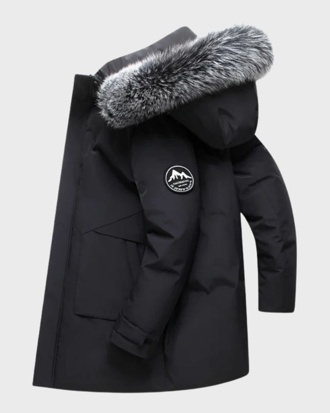 Marcus | Men's Winter Parka Jacket Waterproof Faux-Fur Hooded Long Coat