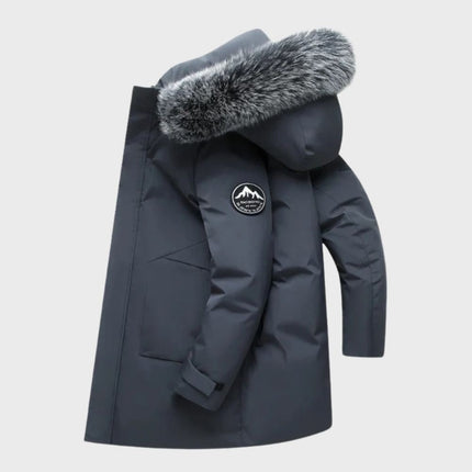Marcus | Men's Winter Parka Jacket Waterproof Faux-Fur Hooded Long Coat