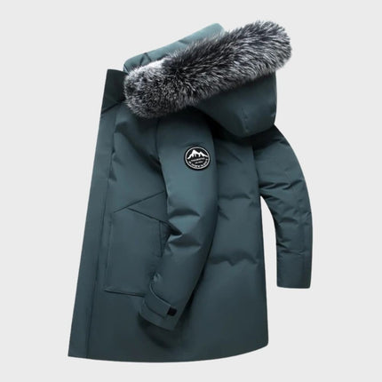 Marcus | Men's Winter Parka Jacket Waterproof Faux-Fur Hooded Long Coat