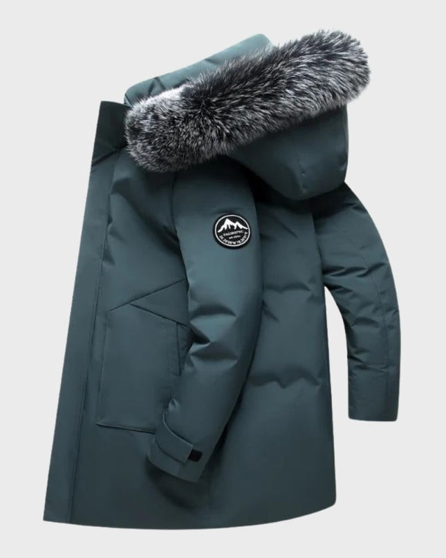 Marcus | Men's Winter Parka Jacket Waterproof Faux-Fur Hooded Long Coat
