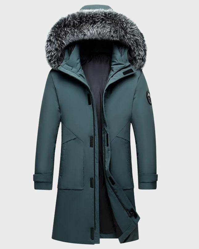 Marcus | Men's Winter Parka Jacket Waterproof Faux-Fur Hooded Long Coat