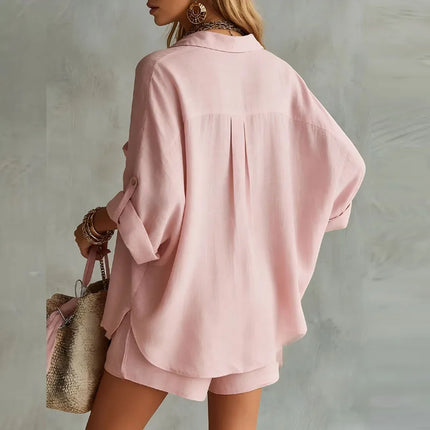 Mireille | Relaxed Button Front Short Set