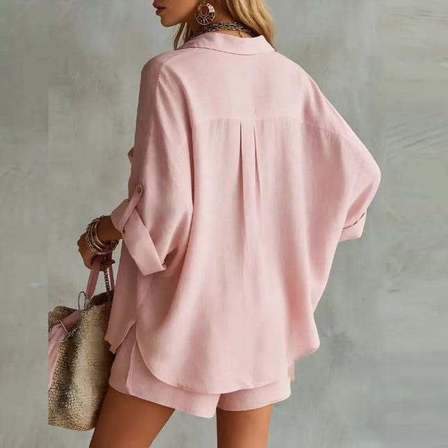 Mireille | Relaxed Button Front Short Set
