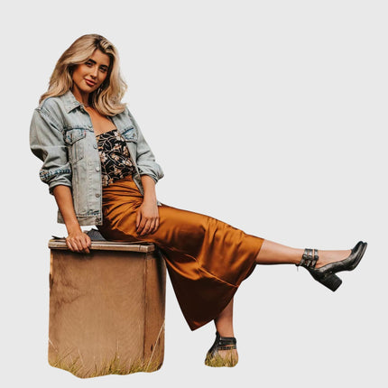Nina | Women's Heeled Ankle Boots – Double Buckle Block Heel