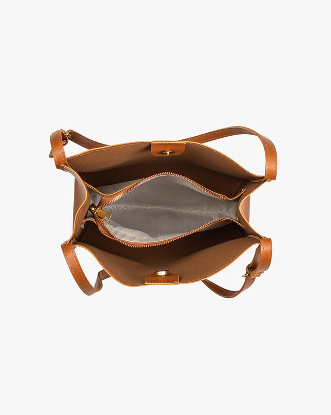 Noémie | Women's Woven Vegan Leather Tote Bag