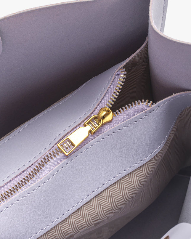Noémie | Women's Woven Vegan Leather Tote Bag