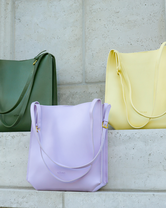 Noémie | Women's Woven Vegan Leather Tote Bag