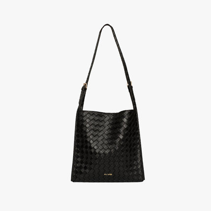 Noémie | Women's Woven Vegan Leather Tote Bag