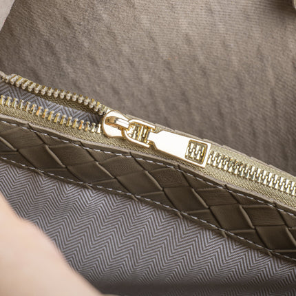 Noémie | Women's Woven Vegan Leather Tote Bag