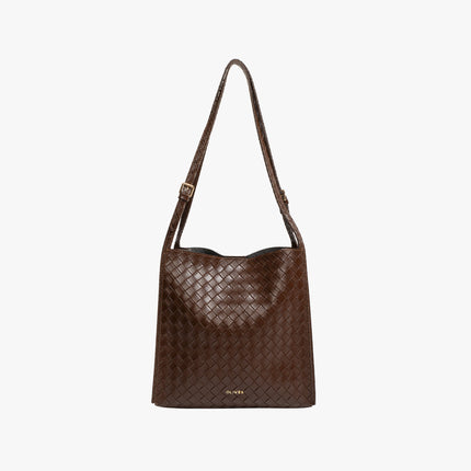 Noémie | Women's Woven Vegan Leather Tote Bag