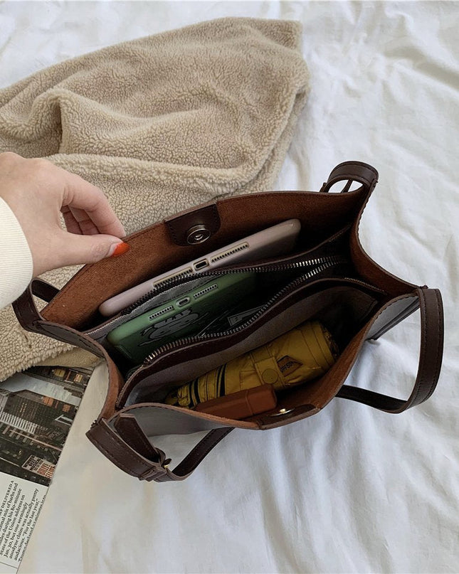 Noémie | Women's Woven Vegan Leather Tote Bag