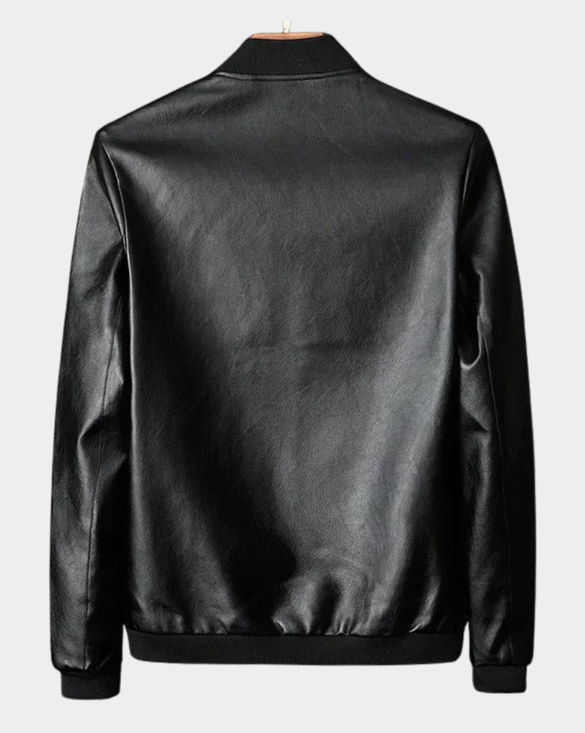 Nolan | Men's Bomber Jacket Stand Collar Zip Pockets