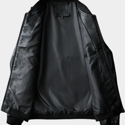 Nolan | Men's Bomber Jacket Stand Collar Zip Pockets