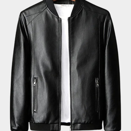 Nolan | Men's Bomber Jacket Stand Collar Zip Pockets