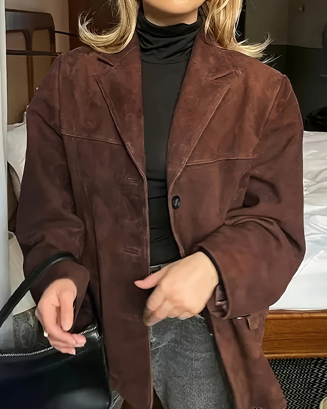 Novalisse | Women's Button-Up Jacket Lapel Collar Casual Fall