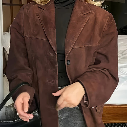 Novalisse | Women's Button-Up Jacket Lapel Collar Casual Fall