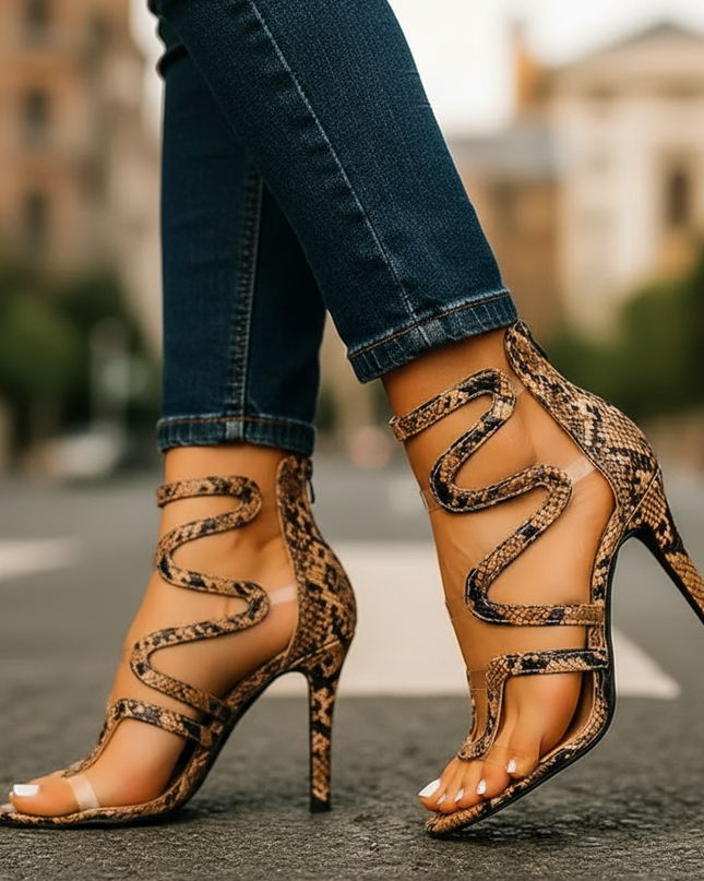 Odessa | Wrap Strap Stiletto Heel Sandals