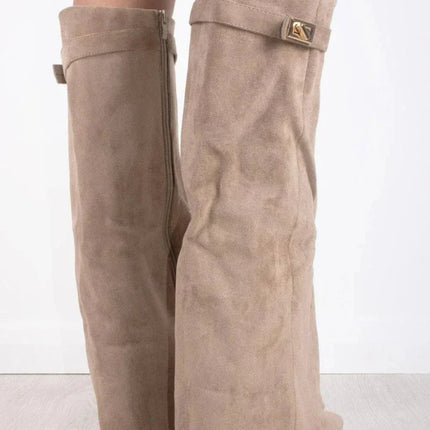 Olivia | Boots for Women – Knee-High Flap Detail Boots