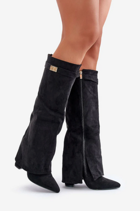 Olivia | Boots for Women – Knee-High Flap Detail Boots
